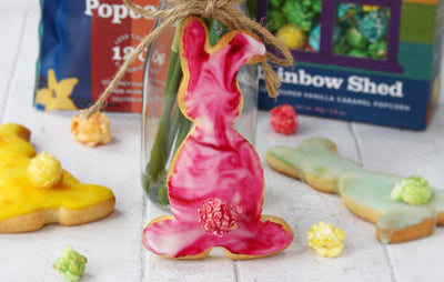 Easter Bunny Recipes with Rainbow Popcorn