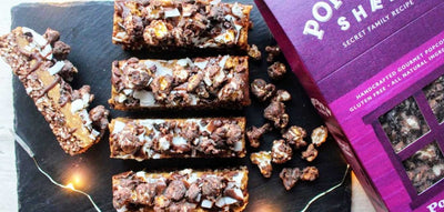 Chocolate Popcorn Peanut Butter Bar Recipe