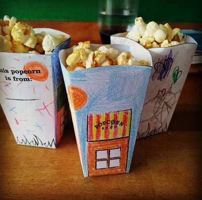 Popcorn Movie Boxes Printables - DIY