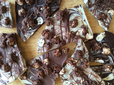 TRIPLE Chocolate Popcorn Slab Recipe