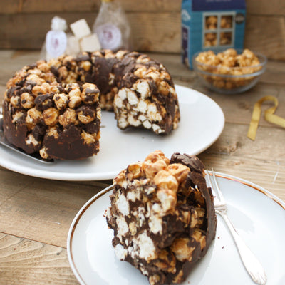 Salted Caramel Popcorn & Marshmallow Bundt Cake Recipe!