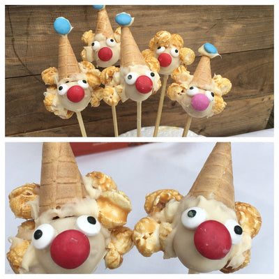 Popcorn Clown Cake Pop Recipe