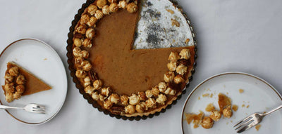 Pumpkin Pie with and Pecan Pie Popcorn