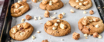 Salted Caramel Popcorn Cookies