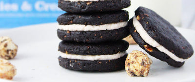 Cookies & Cream Popcorn Sandwich Biscuits