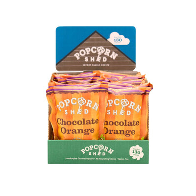 Chocolate Orange Popcorn Snack Packs (NEW) - Popcorn Shed