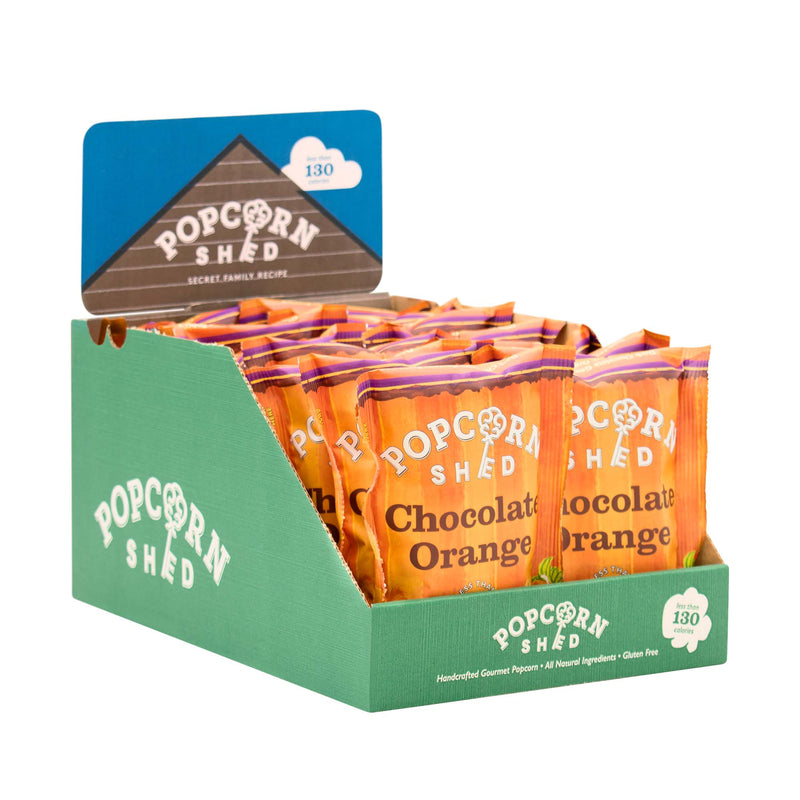 Chocolate Orange Popcorn Snack Packs (NEW) - Popcorn Shed